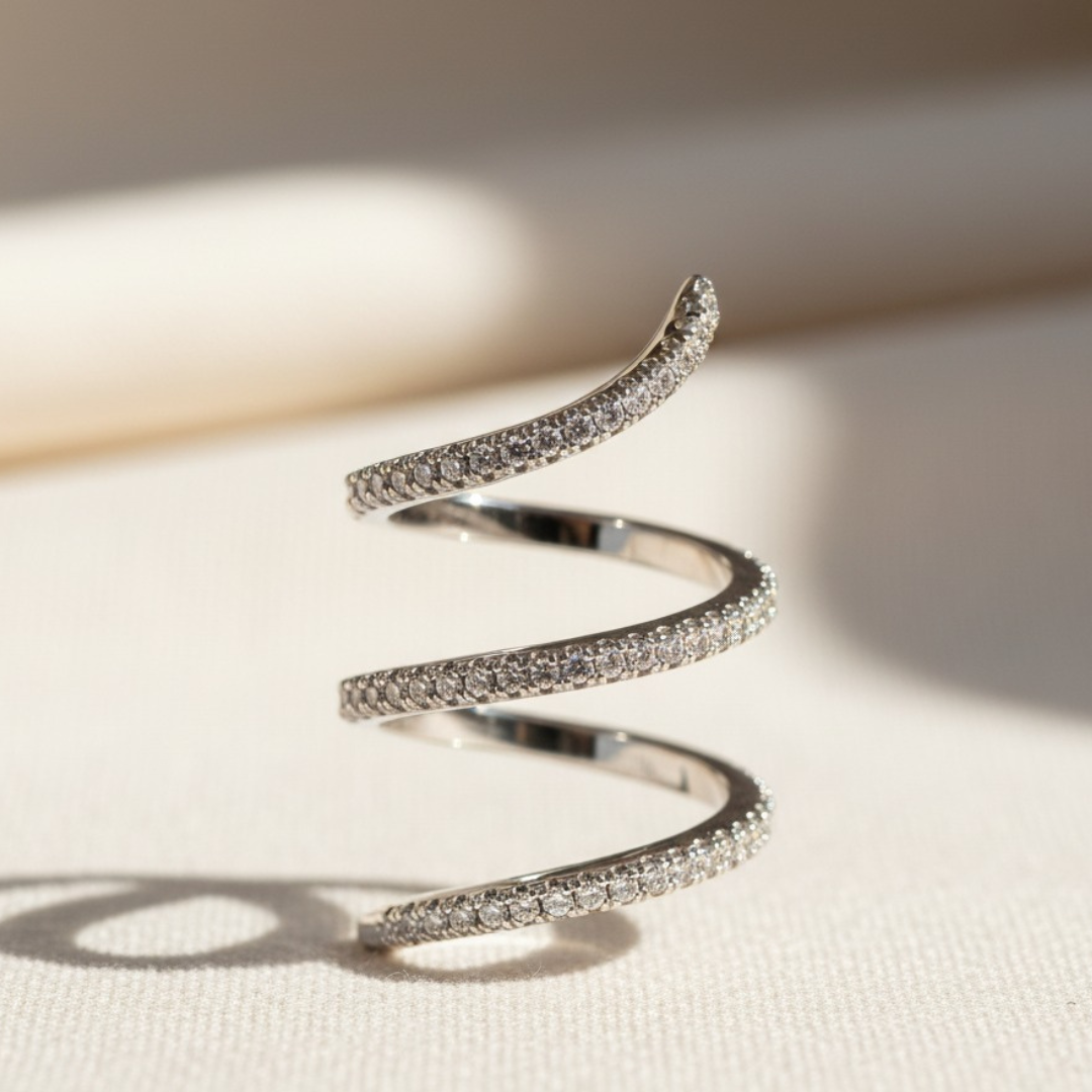 טבעת כסף 925 עם זירקון יוקרתי