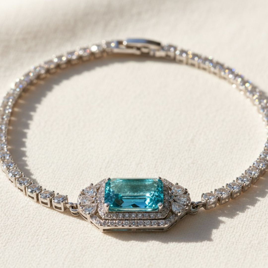 צמיד טניס 925 פראיבה יוקרתי